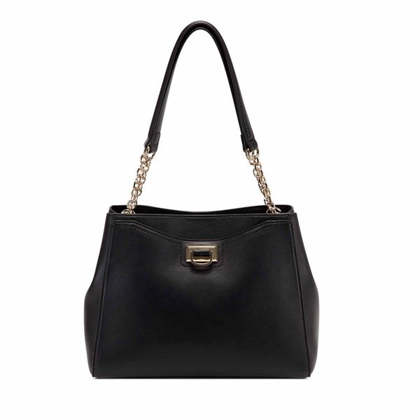 Nine West Dylan Luxury Black Shoulder Bag | Ireland 54M60-3B64